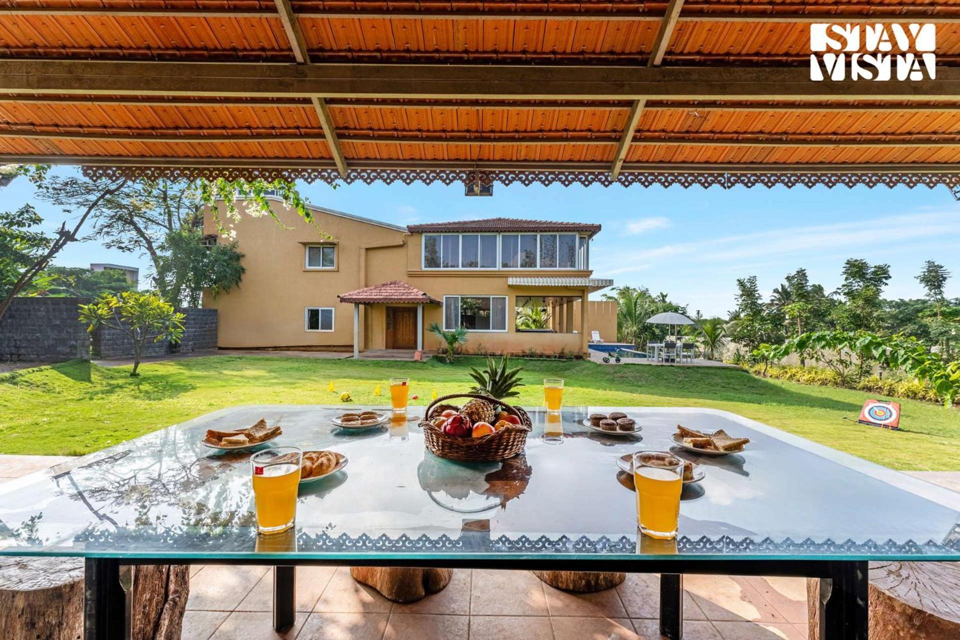 פונה Stayvista At Countryside Meadows With Pool, Ac מראה חיצוני תמונה