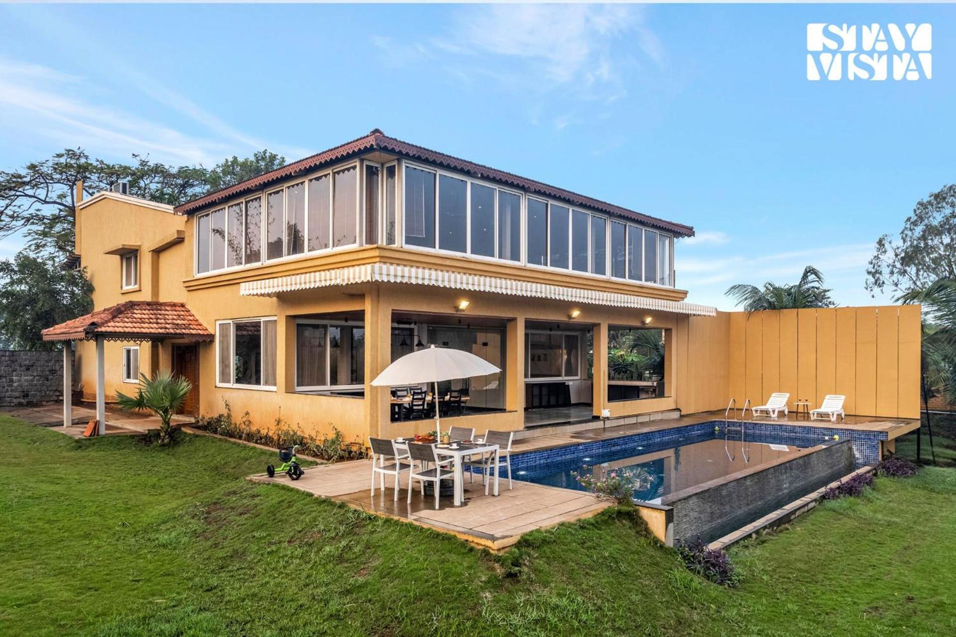 פונה Stayvista At Countryside Meadows With Pool, Ac מראה חיצוני תמונה